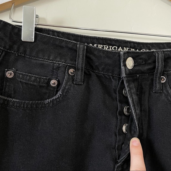 American Eagle Black Jean Skirt - Picture 4 of 13